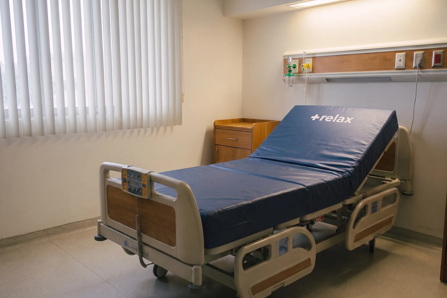 Colchón MasRelax NQ sobre cama hospitalaria