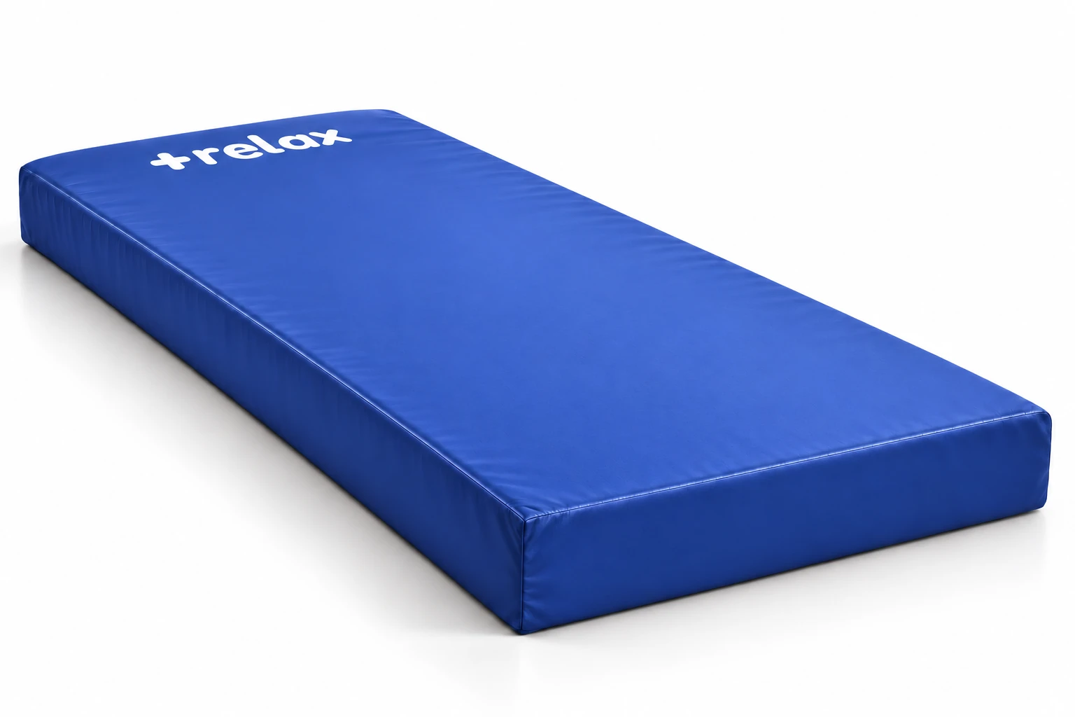 Colchón hospitalario MasRelax de una pieza con funda azul